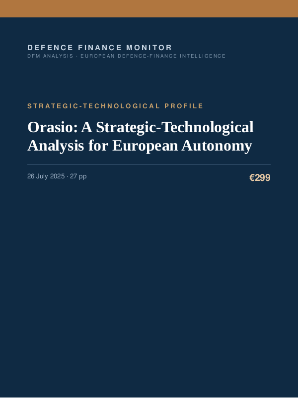 Cover of Orasio: A Strategic-Technological Analysis for European Autonomy