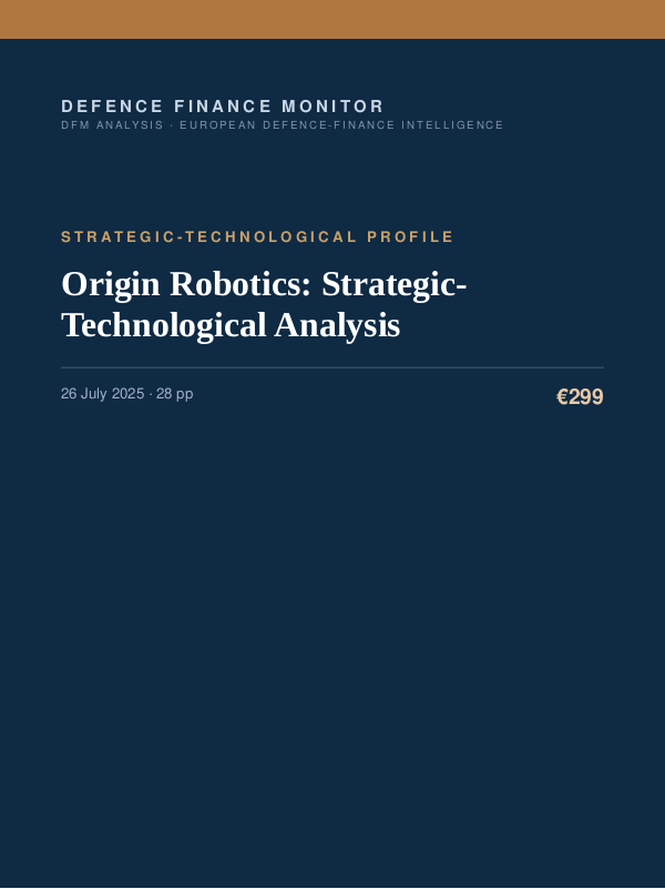 Cover of Origin Robotics: Strategic-Technological Analysis