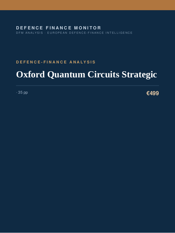 Cover of Oxford Quantum Circuits Strategic