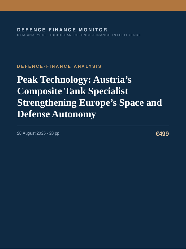 Cover of Peak Technology: Austria’s Composite Tank Specialist Strengthening Europe’s Space and Defense Autonomy