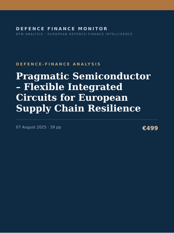 Cover of Pragmatic Semiconductor – Flexible Integrated Circuits for European Supply Chain Resilience