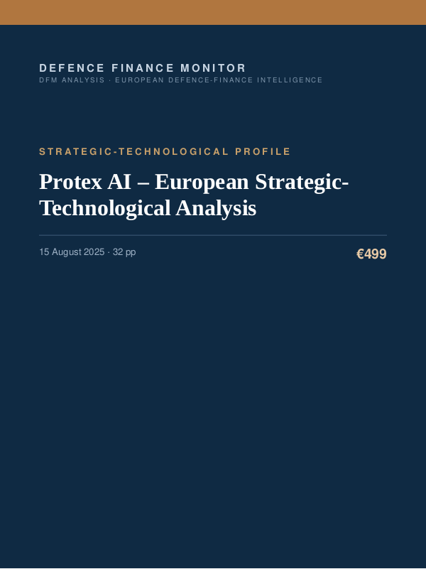 Cover of Protex AI – European Strategic-Technological Analysis