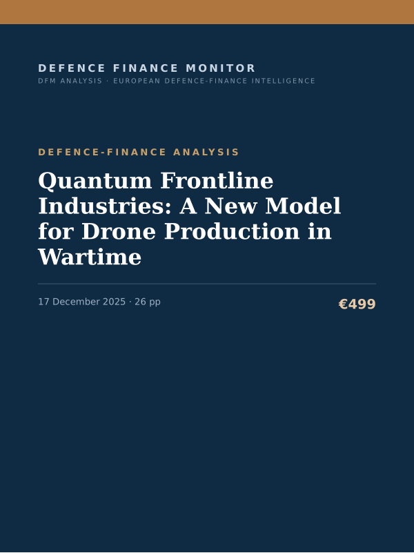 Cover of Quantum Frontline Industries: A New Model for Drone Production in Wartime