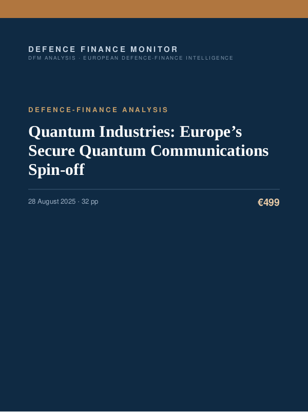 Cover of Quantum Industries: Europe’s Secure Quantum Communications Spin-off