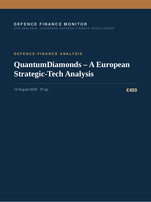 Cover of QuantumDiamonds – A European Strategic-Tech Analysis