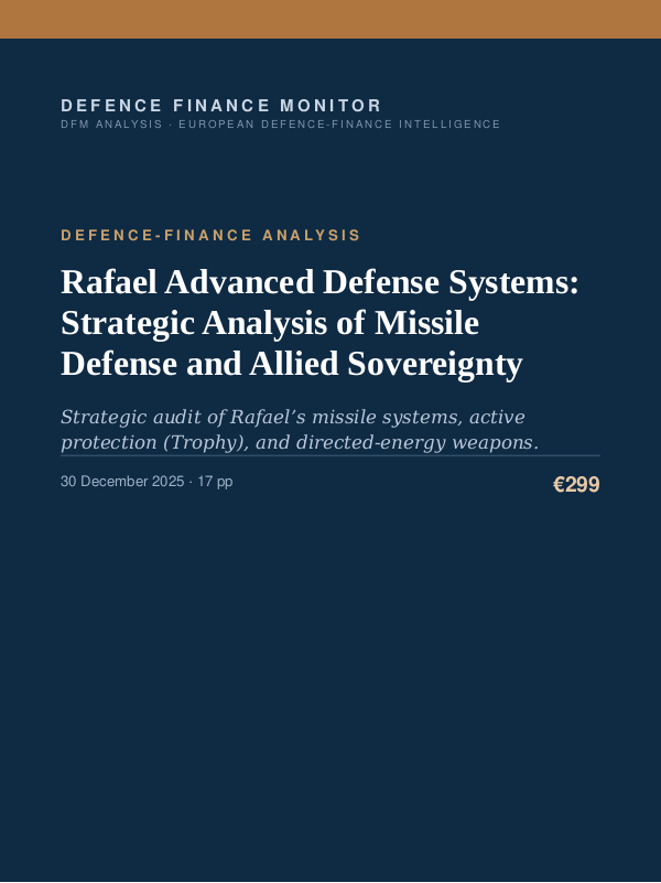 Cover of Rafael Advanced Defense Systems: Strategic Analysis of Missile Defense and Allied Sovereignty