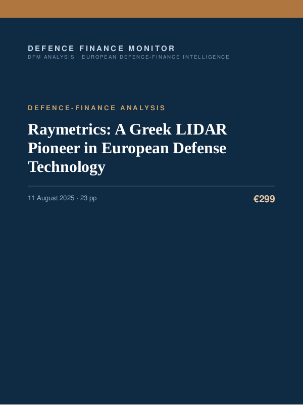 Cover of Raymetrics: A Greek LIDAR Pioneer in European Defense Technology
