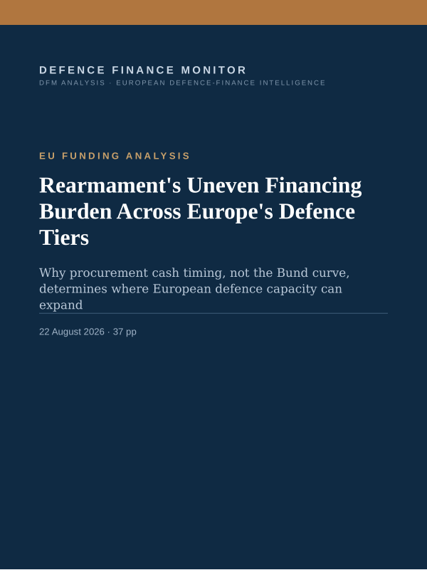 Cover of Rearmament's Uneven Financing Burden Across Europe's Defence Tiers
