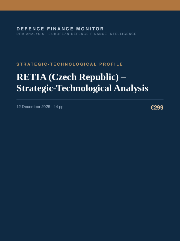 Cover of RETIA (Czech Republic) – Strategic-Technological Analysis