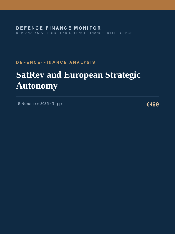Cover of SatRev and European Strategic Autonomy