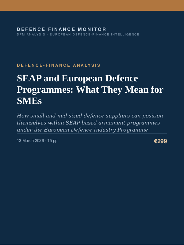 Cover of SEAP and European Defence Programmes: What They Mean for SMEs