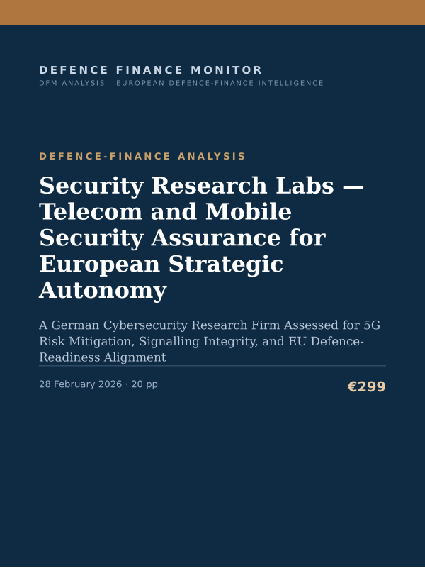 Cover of Security Research Labs — Telecom and Mobile Security Assurance for European Strategic Autonomy