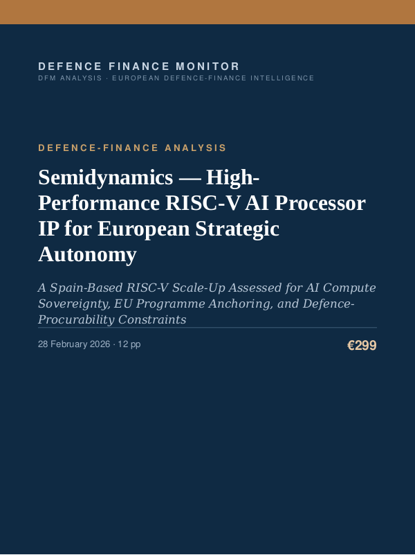Cover of Semidynamics — High-Performance RISC-V AI Processor IP for European Strategic Autonomy