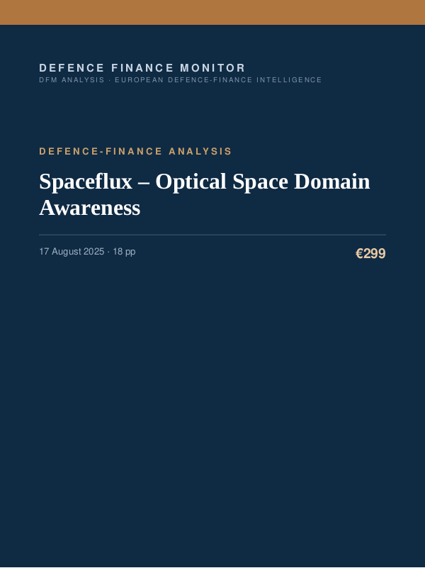 Cover of Spaceflux – Optical Space Domain Awareness
