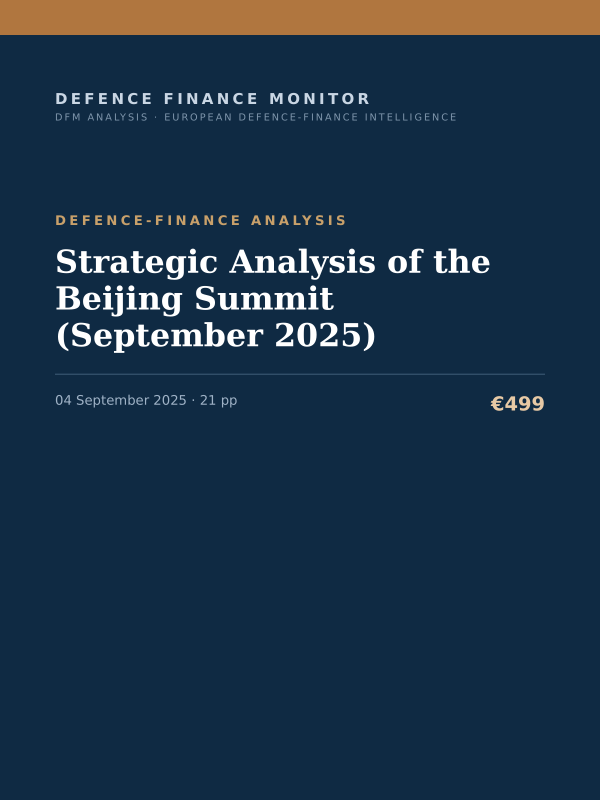 Cover of Strategic Analysis of the Beijing Summit (September 2025)