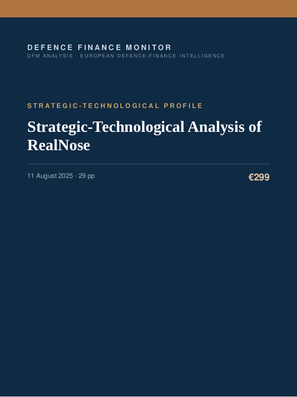 Cover of Strategic-Technological Analysis of RealNose
