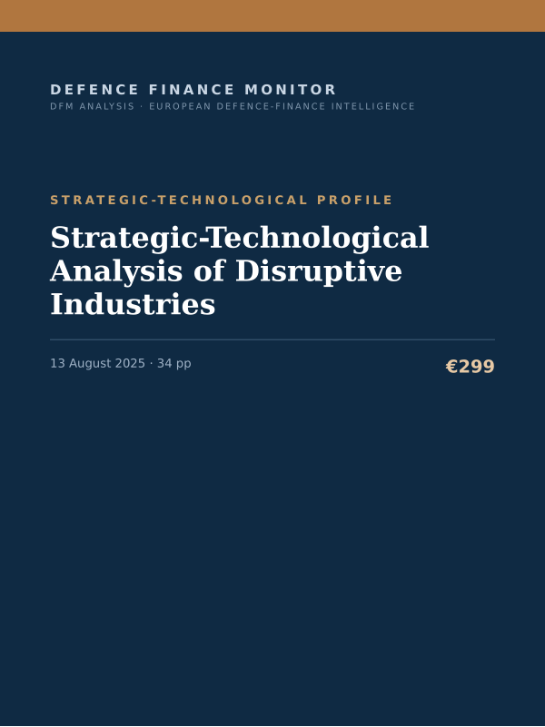 Cover of Strategic-Technological Analysis of Disruptive Industries