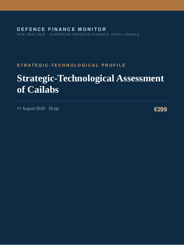 Cover of Strategic-Technological Assessment of Cailabs