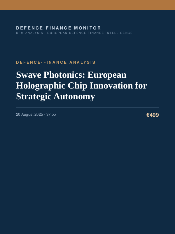 Cover of Swave Photonics: European Holographic Chip Innovation for Strategic Autonomy