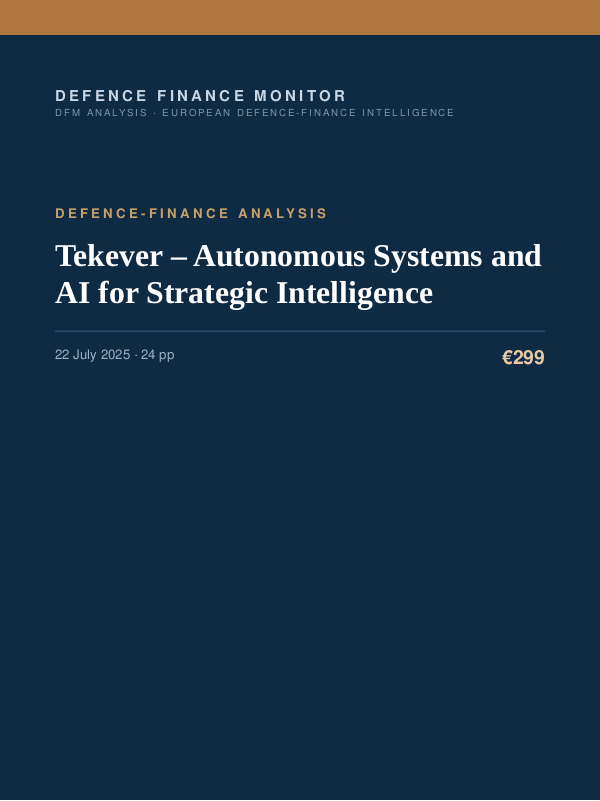 Cover of Tekever – Autonomous Systems and AI for Strategic Intelligence