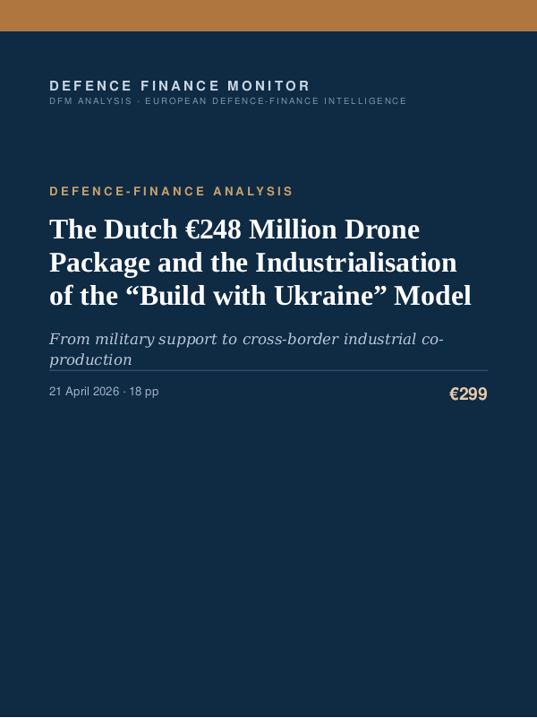 Cover of The Dutch €248 Million Drone Package and the Industrialisation of the “Build with Ukraine” Model