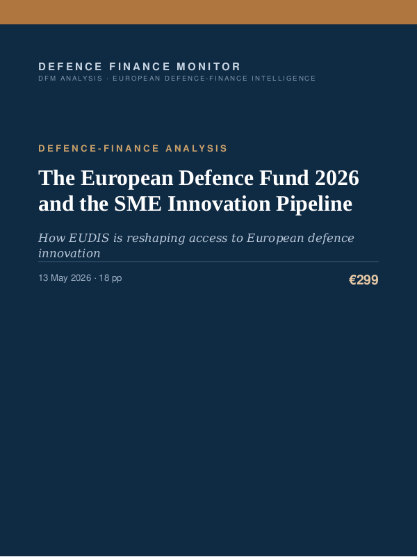 Cover of The European Defence Fund 2026 and the SME Innovation Pipeline