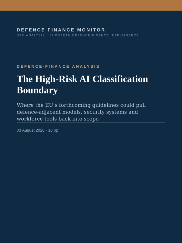Cover of The High-Risk AI Classification Boundary