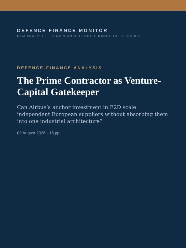 Cover of The Prime Contractor as Venture-Capital Gatekeeper