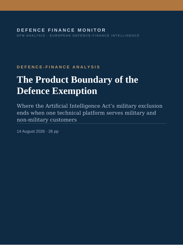 Cover of The Product Boundary of the Defence Exemption