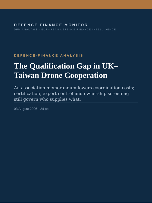 Cover of The Qualification Gap in UK–Taiwan Drone Cooperation