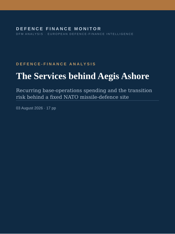 Cover of The Services behind Aegis Ashore