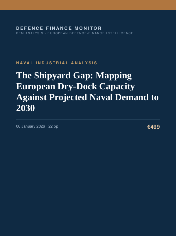 Cover of The Shipyard Gap: Mapping European Dry-Dock Capacity Against Projected Naval Demand to 2030