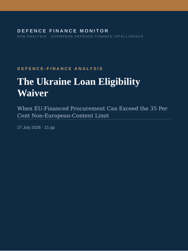 Cover of The Ukraine Loan Eligibility Waiver