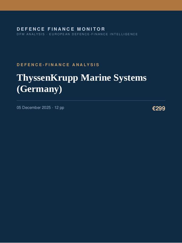 Cover of ThyssenKrupp Marine Systems (Germany)