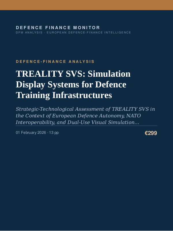 Cover of TREALITY SVS: Simulation Display Systems for Defence Training Infrastructures