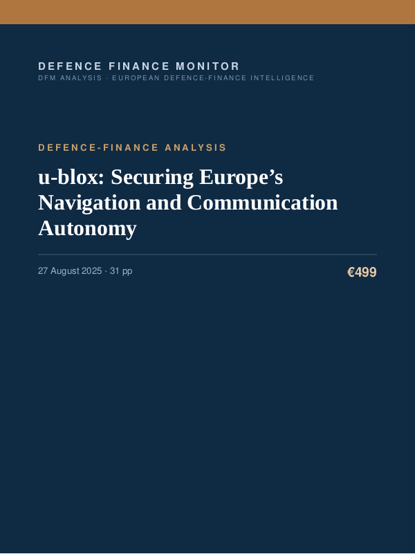Cover of u-blox: Securing Europe’s Navigation and Communication Autonomy
