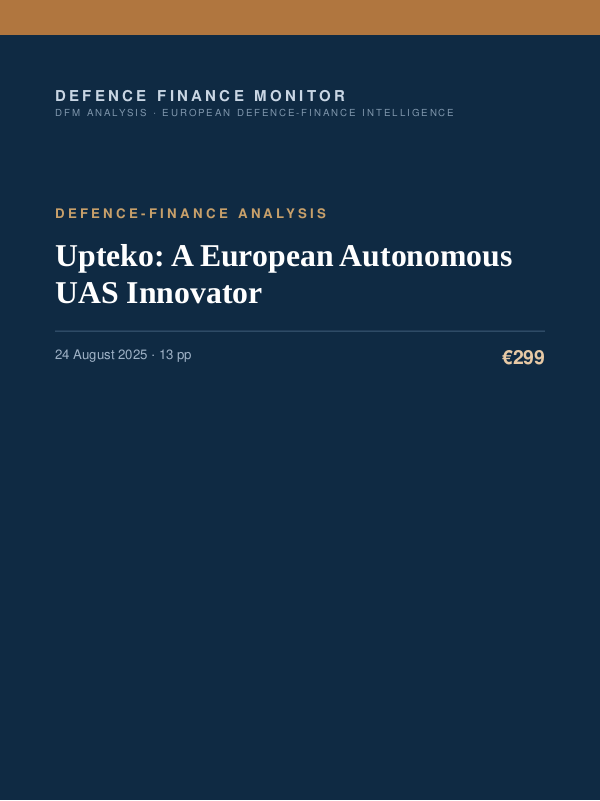 Cover of Upteko: A European Autonomous UAS Innovator