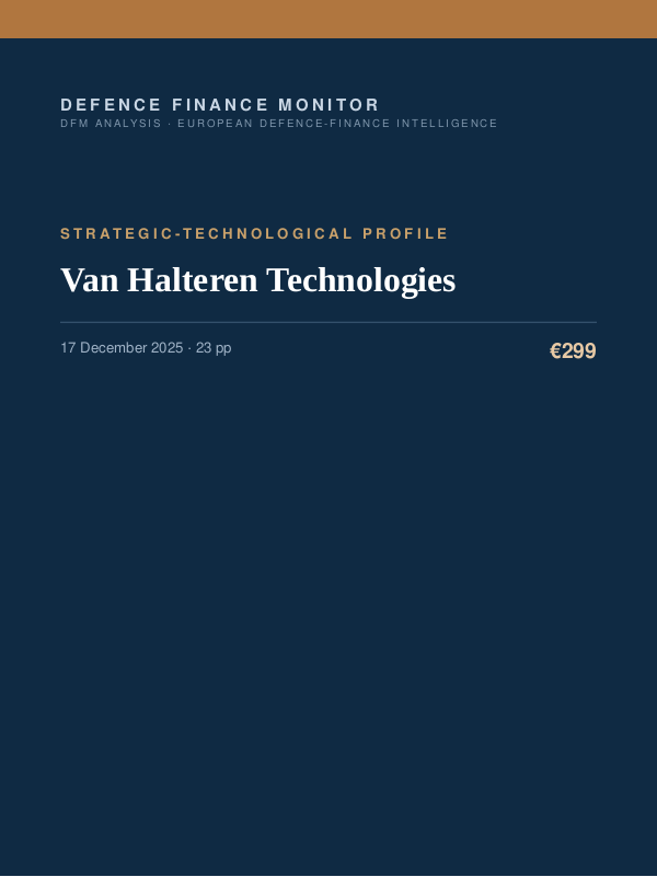 Cover of Van Halteren Technologies