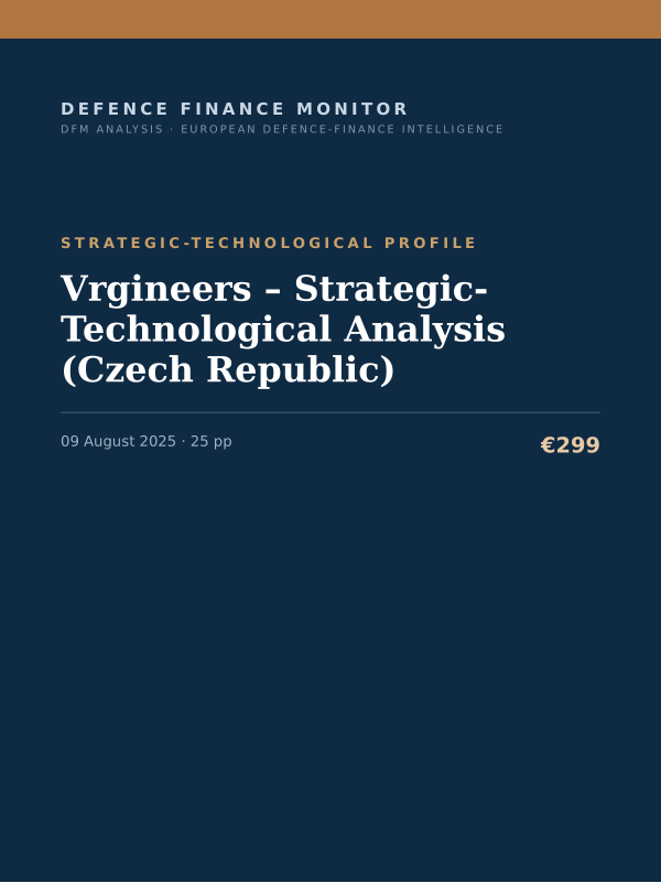 Cover of Vrgineers – Strategic-Technological Analysis (Czech Republic)