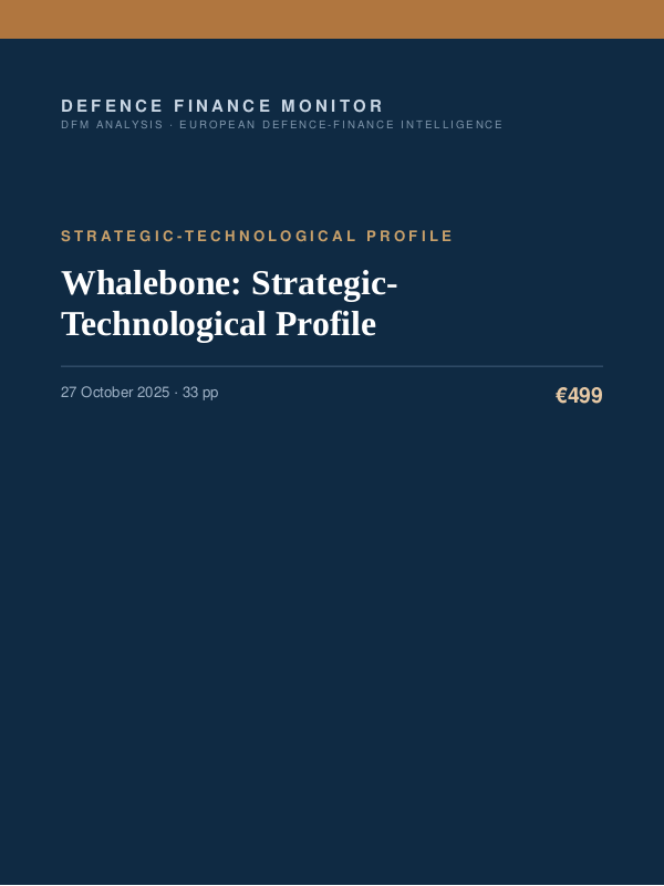 Cover of Whalebone: Strategic-Technological Profile
