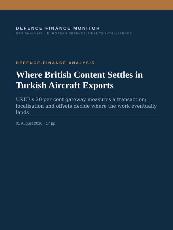 Cover of Where British Content Settles in Turkish Aircraft Exports