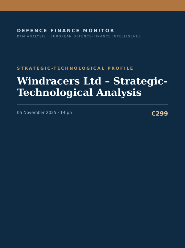 Cover of Windracers Ltd – Strategic-Technological Analysis