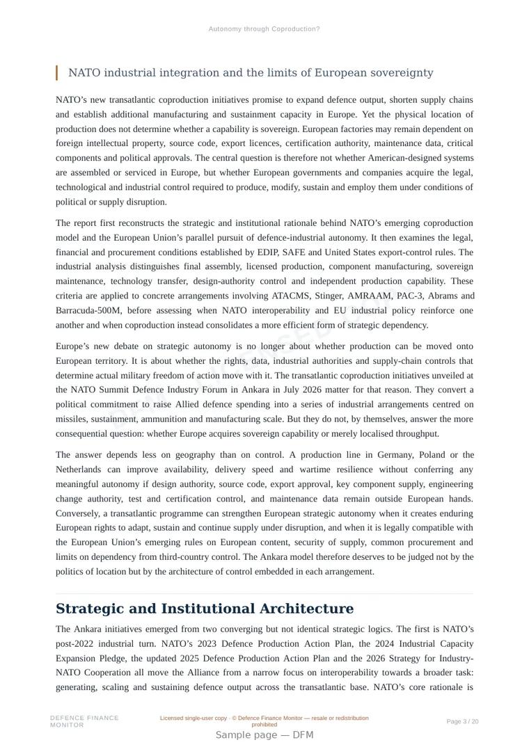 Sample page from “Autonomy through Coproduction?” — 21-page report