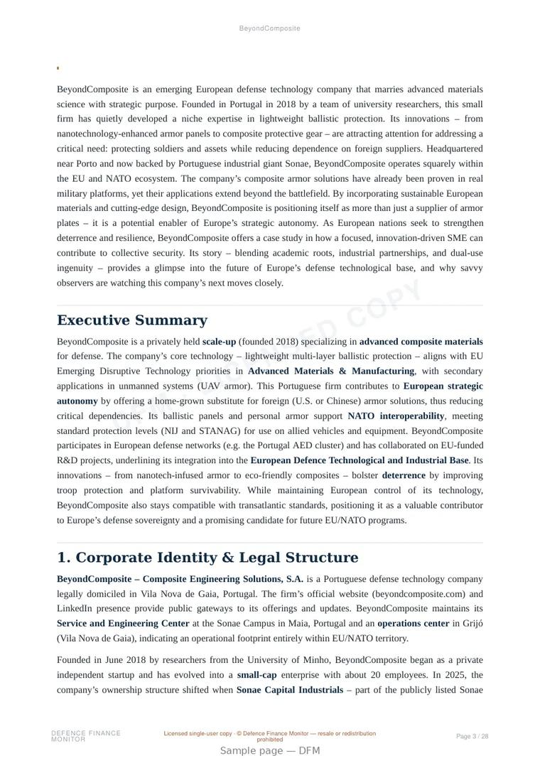 Sample page from “BeyondComposite” — 29-page report