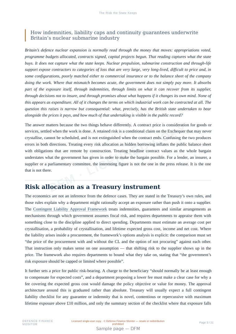 Sample page from “The Risk the State Keeps” — 22-page report